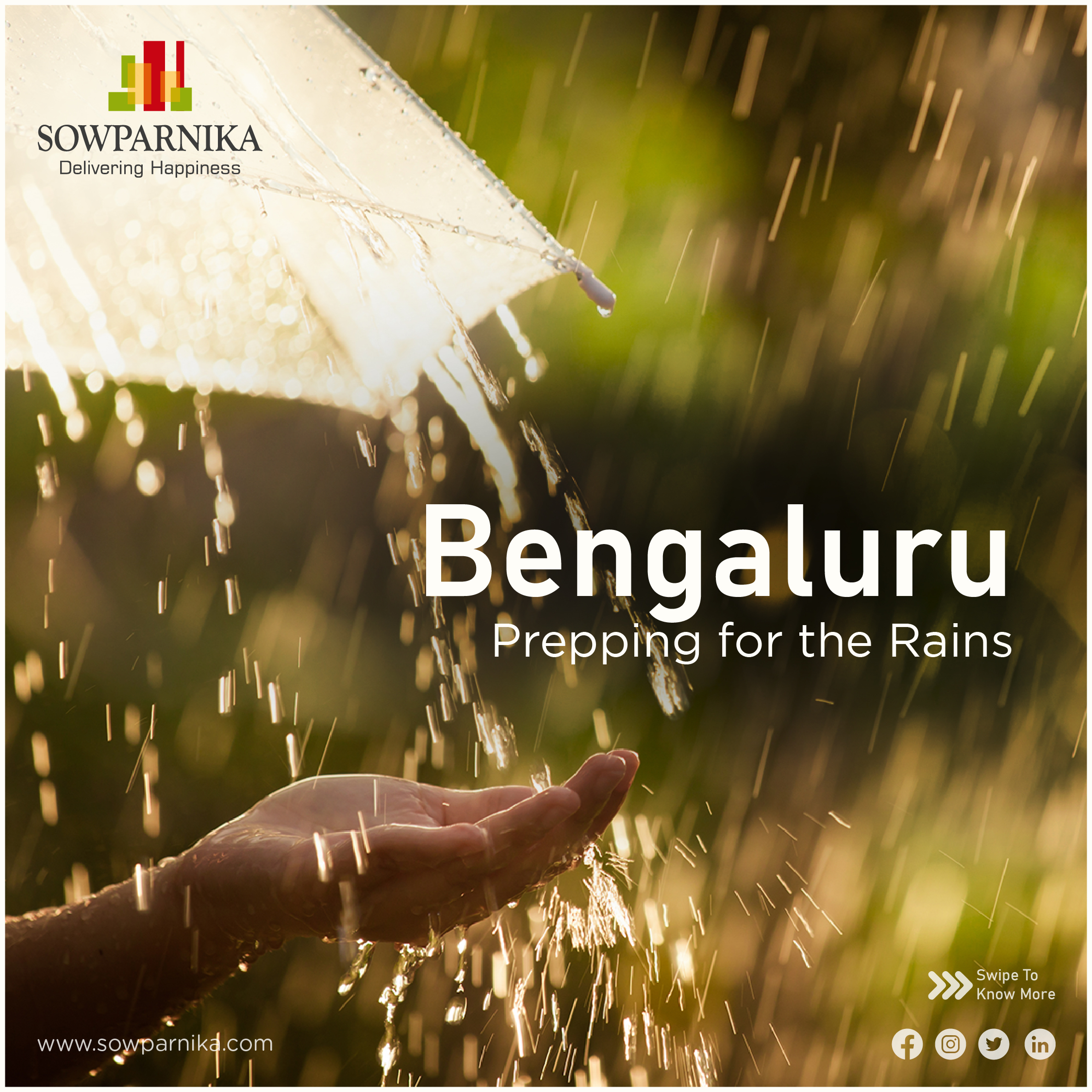 Monsoon season in Bangalore, forecasted rain brings relief to the parched city