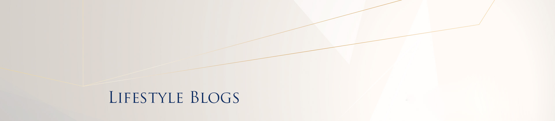A mobile banner showcasing lifestyle blog content