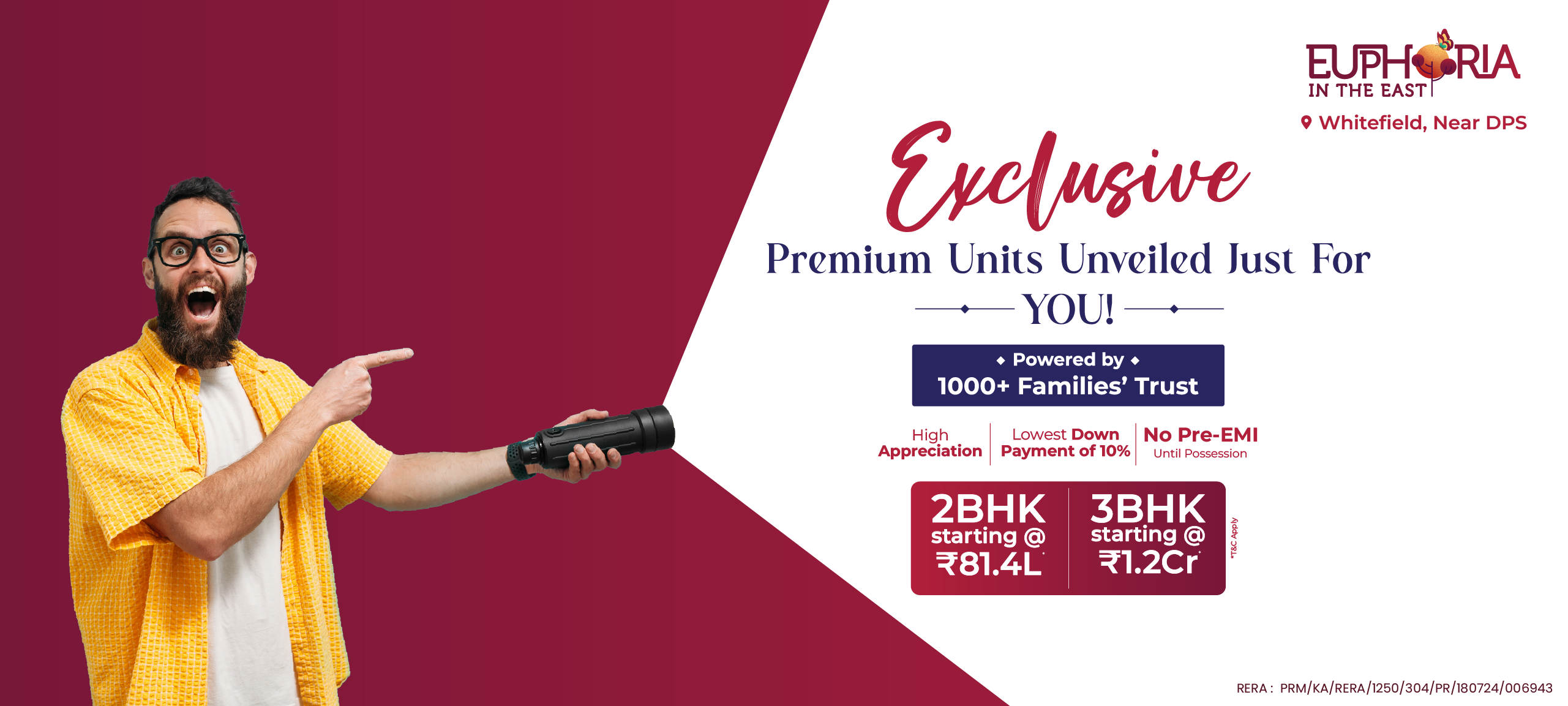 Euphoria in the East - Premium Apartments in Whitefield with Just 5% Down Payment and No Pre-EMI Until Possession.