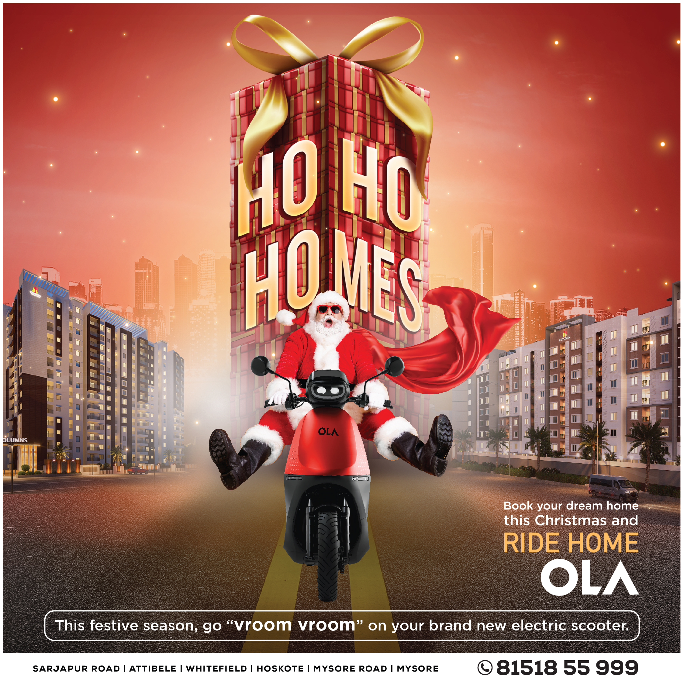 Sowparnika 2023 - Christmas with Ho Ho Homes - Experience the vroom vroom as you make memories in your new home sweet home!