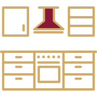 Modern kitchen design in Sowparnika Euphoria, premium apartments in Hoskote near Whitefield