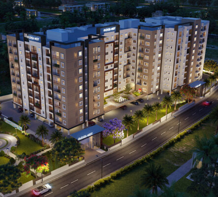 Sowparnika Olivia nest Bagalur Sarjapur Aerial-Night