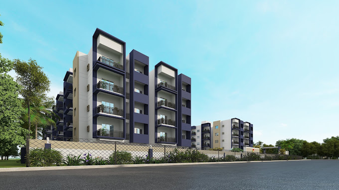 Sowparnika Spandan Modern Apartment Complex with Appealing Exterior